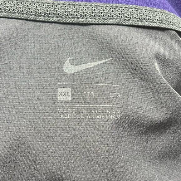 NIKE | Coaches 1/2 Zip Pullover Men's Sweatshirt Purple and Gray XXL - Picture 9 of 11